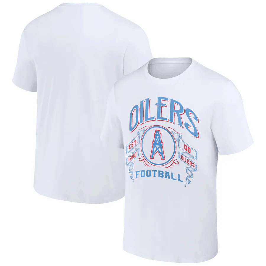 Men's Tennessee Titans White x Darius Rucker Collection Vintage Football T-Shirt Men's Tennessee Titans White x Darius Rucker Collection Vintage Football T-Shirt